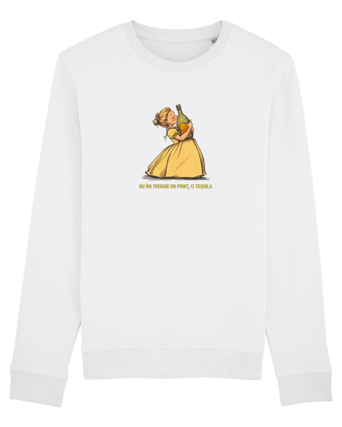 Bluză mânecă lungă Unisex Rise White