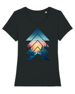 Sunrise Tricou mânecă scurtă guler larg fitted Damă Expresser