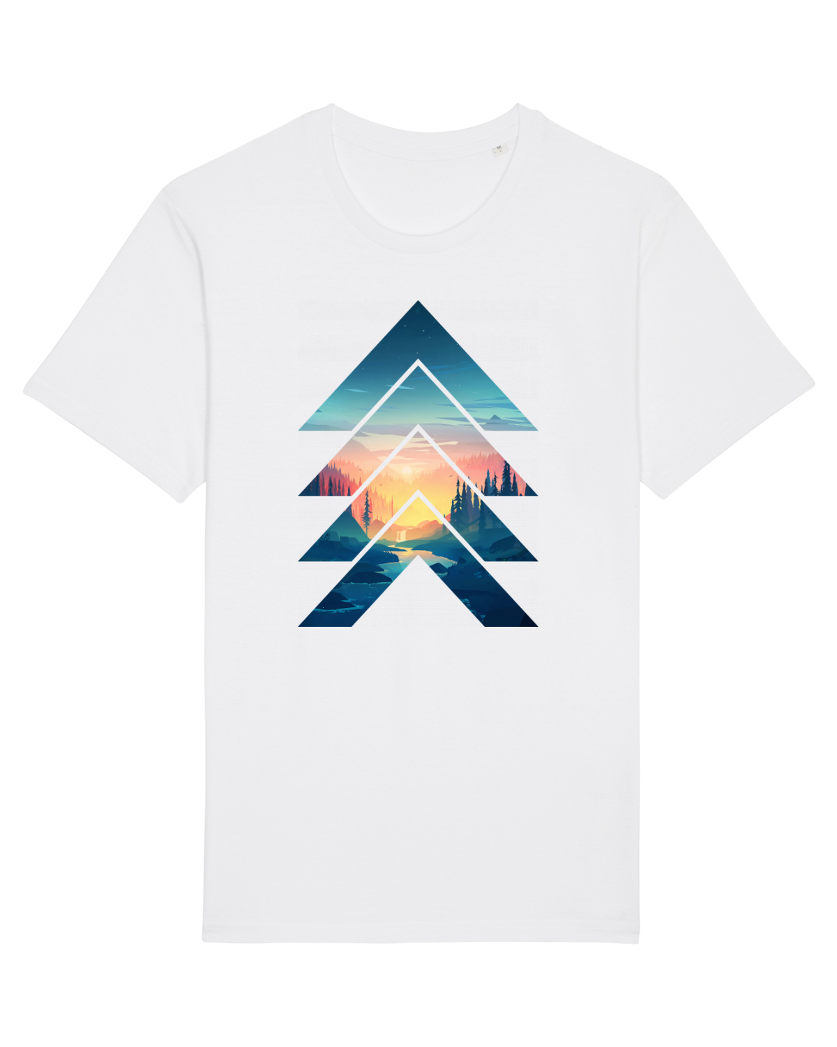 Tricou mânecă scurtă Unisex Rocker White