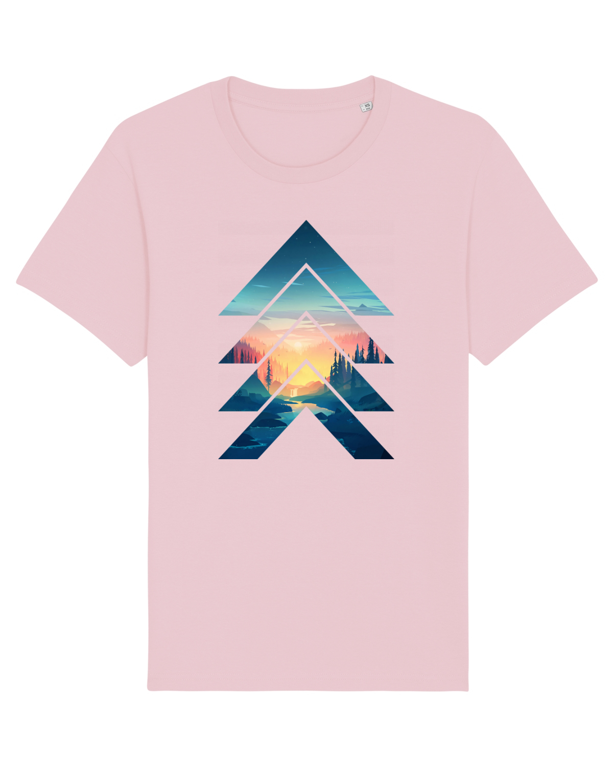 Tricou mânecă scurtă Unisex Rocker Cotton Pink
