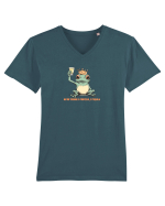 NU IMI TREBUIE O PRINTESA, CI TEQUILA - PRINT BROSCOI Tricou mânecă scurtă guler V Bărbat Presenter