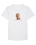 NU SUNT SCUND, SUNT CONCENTRAT - POMERANIAN Tricou mânecă scurtă guler larg Bărbat Skater