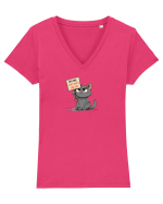NOT SHY, I JUST DON`T LIKE YOU - PISOI 1 Tricou mânecă scurtă guler V Damă Evoker