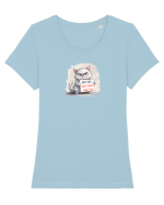 NOT SHY, I JUST DON`T LIKE YOU - PISOI 2 Tricou mânecă scurtă guler larg fitted Damă Expresser
