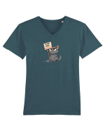 NU SUNT TIMIDA... NU TE PLAC - PISOI 1 Tricou mânecă scurtă guler V Bărbat Presenter
