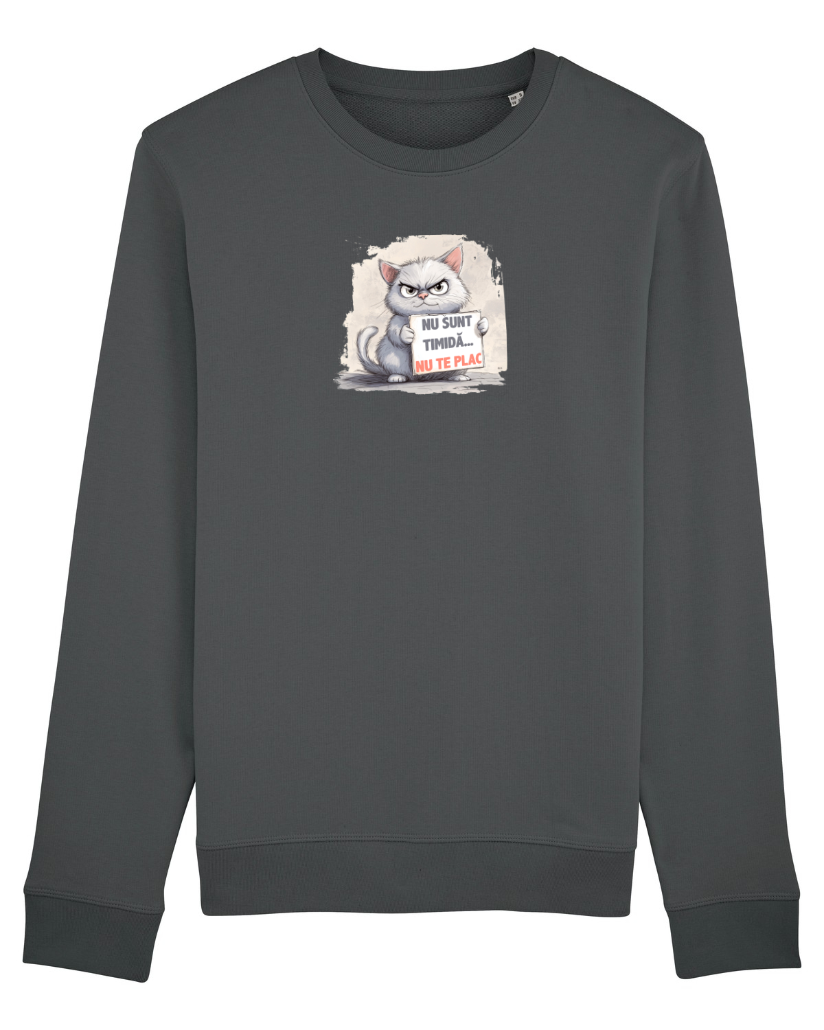 Bluză mânecă lungă Unisex Rise Anthracite