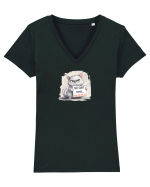 NU SUNT TIMID... NU TE PLAC - PISOI 2 Tricou mânecă scurtă guler V Damă Evoker