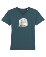 NU SUNT TIMID... NU TE PLAC - PISOI 2 Tricou mânecă scurtă guler V Bărbat Presenter