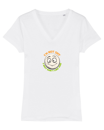 I`M NOT SHY, I JUST DON`T LIKE YOU - EMOJI / EMOTICON White