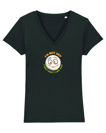 I`M NOT SHY, I JUST DON`T LIKE YOU - EMOJI / EMOTICON Black