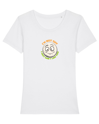 I`M NOT SHY, I JUST DON`T LIKE YOU - EMOJI / EMOTICON White