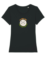 I`M NOT SHY, I JUST DON`T LIKE YOU - EMOJI / EMOTICON Tricou mânecă scurtă guler larg fitted Damă Expresser
