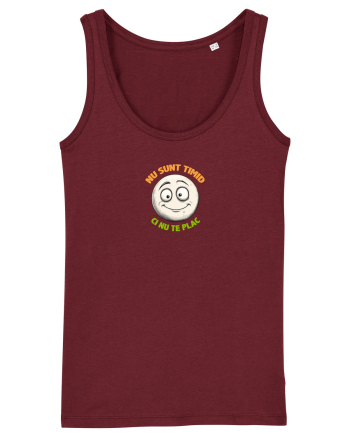 NU SUNT TIMID, CI NU TE PLAC - EMOJI / EMOTICON Burgundy