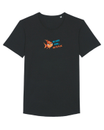 NU SUNT TIMID... NU TE PLAC - PESTE Tricou mânecă scurtă guler larg Bărbat Skater