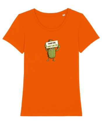 NOT SHY, I JUST DON`T LIKE YOU - CACTUS Bright Orange