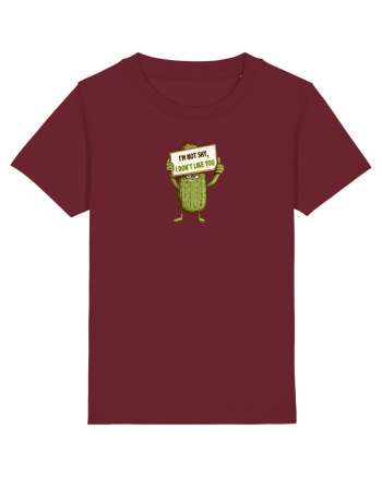 NOT SHY, I JUST DON`T LIKE YOU - CACTUS Burgundy