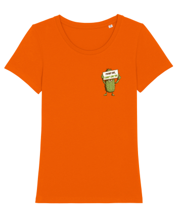 NOT SHY, I JUST DON`T LIKE YOU - CACTUS lateral Bright Orange