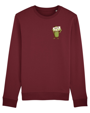 NOT SHY, I JUST DON`T LIKE YOU - CACTUS lateral Burgundy
