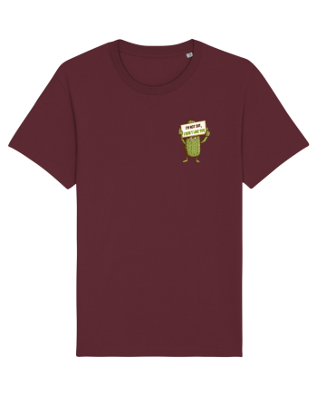 NOT SHY, I JUST DON`T LIKE YOU - CACTUS lateral Burgundy
