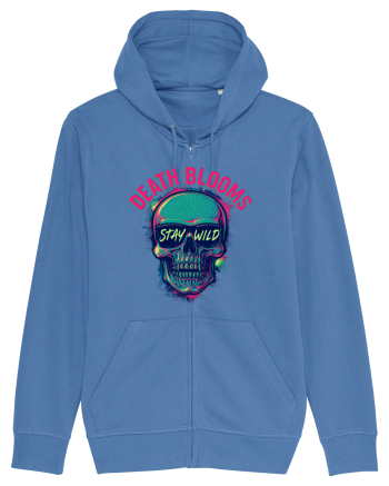 Death Blooms – Stay Wild Neon Skull Bright Blue