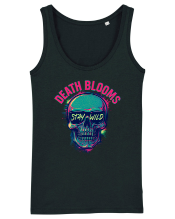 Death Blooms – Stay Wild Neon Skull Black