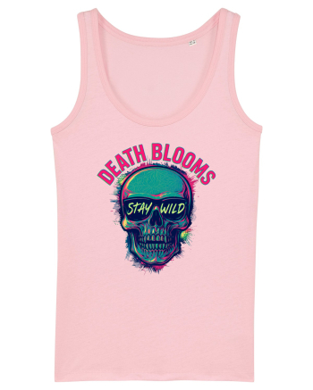 Death Blooms – Stay Wild Neon Skull Cotton Pink