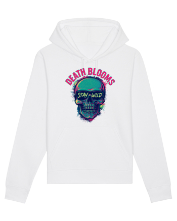 Death Blooms – Stay Wild Neon Skull White