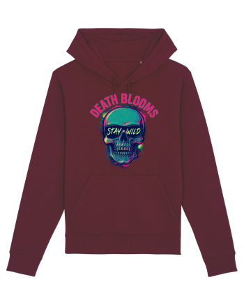 Death Blooms – Stay Wild Neon Skull Burgundy