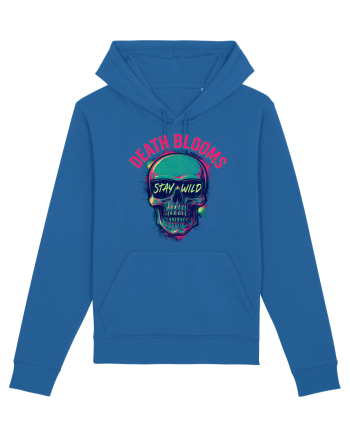 Death Blooms – Stay Wild Neon Skull Royal Blue