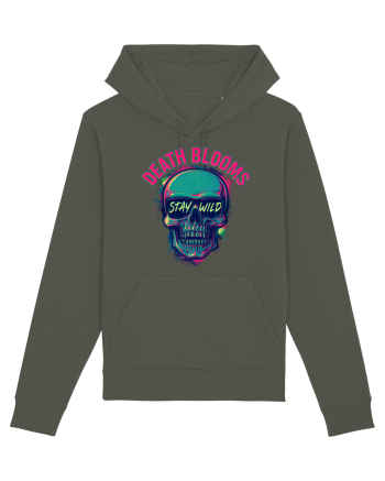 Death Blooms – Stay Wild Neon Skull Khaki