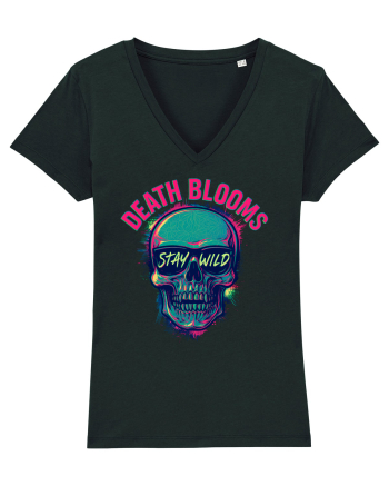 Death Blooms – Stay Wild Neon Skull Black