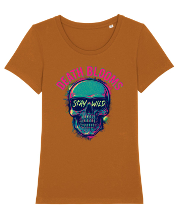 Death Blooms – Stay Wild Neon Skull Roasted Orange