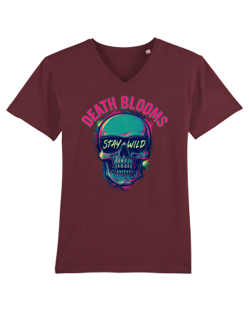 Death Blooms – Stay Wild Neon Skull Burgundy