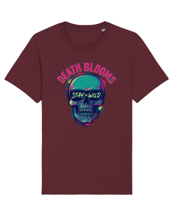 Death Blooms – Stay Wild Neon Skull Burgundy