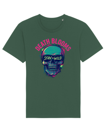 Death Blooms – Stay Wild Neon Skull Bottle Green