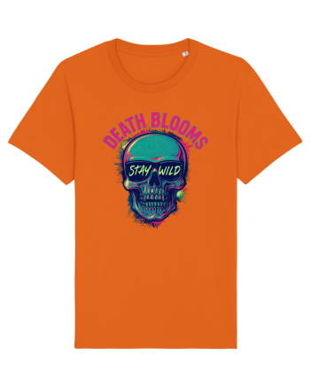 Death Blooms – Stay Wild Neon Skull Bright Orange