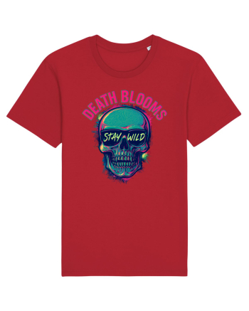 Death Blooms – Stay Wild Neon Skull Red
