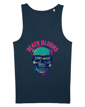 Death Blooms – Stay Wild Neon Skull Navy