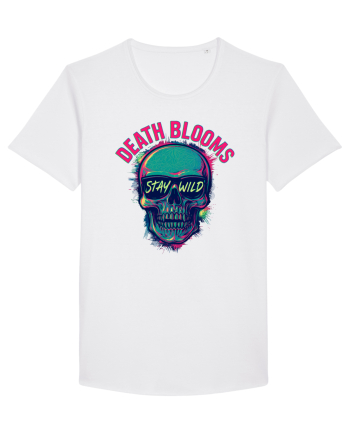 Death Blooms – Stay Wild Neon Skull White