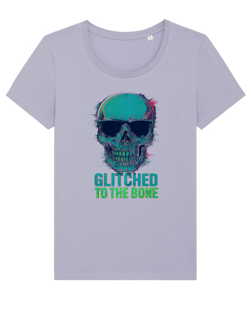 Glitched to the Bone Skull Lavender
