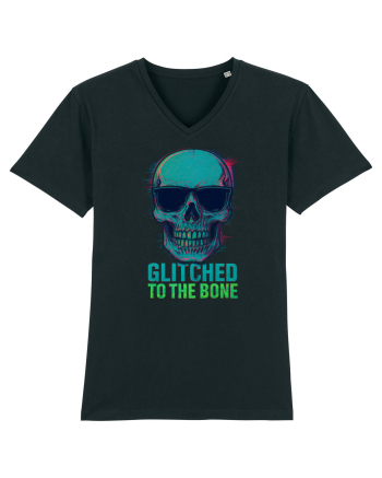 Glitched to the Bone Skull Black