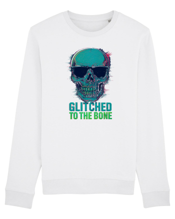 Glitched to the Bone Skull White