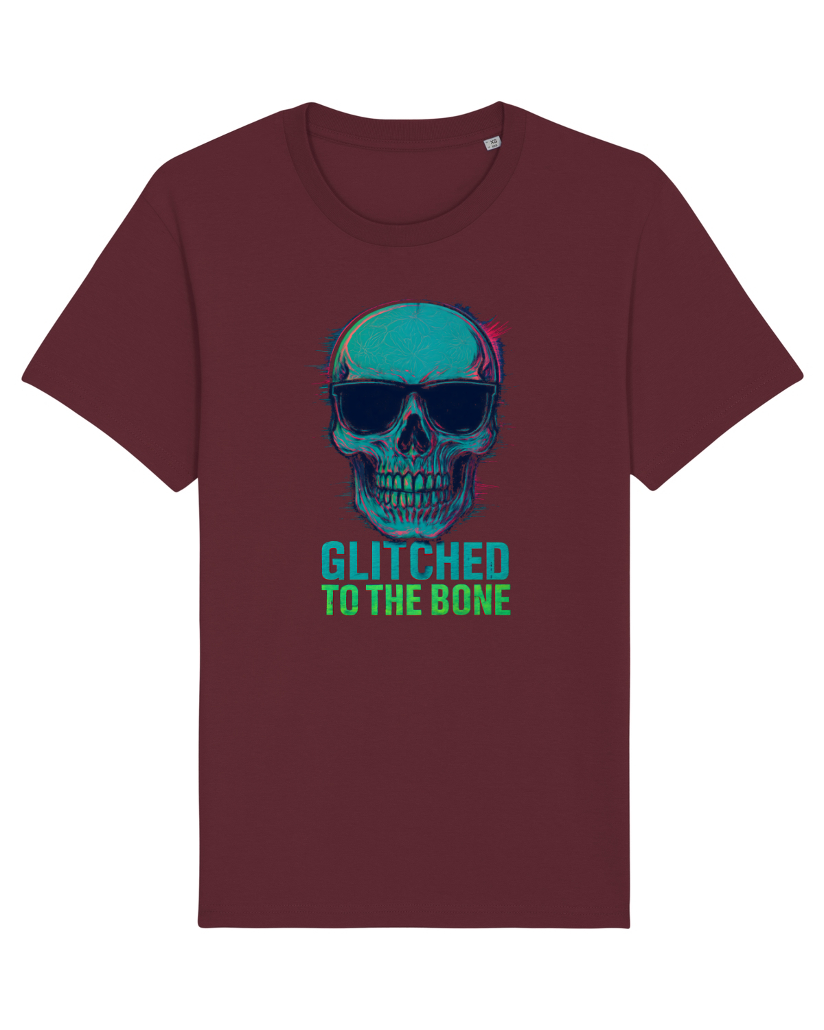 Tricou mânecă scurtă Unisex Rocker Burgundy