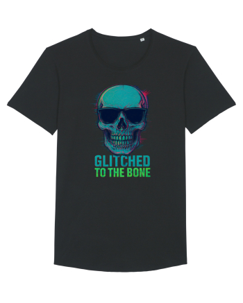 Glitched to the Bone Skull Black