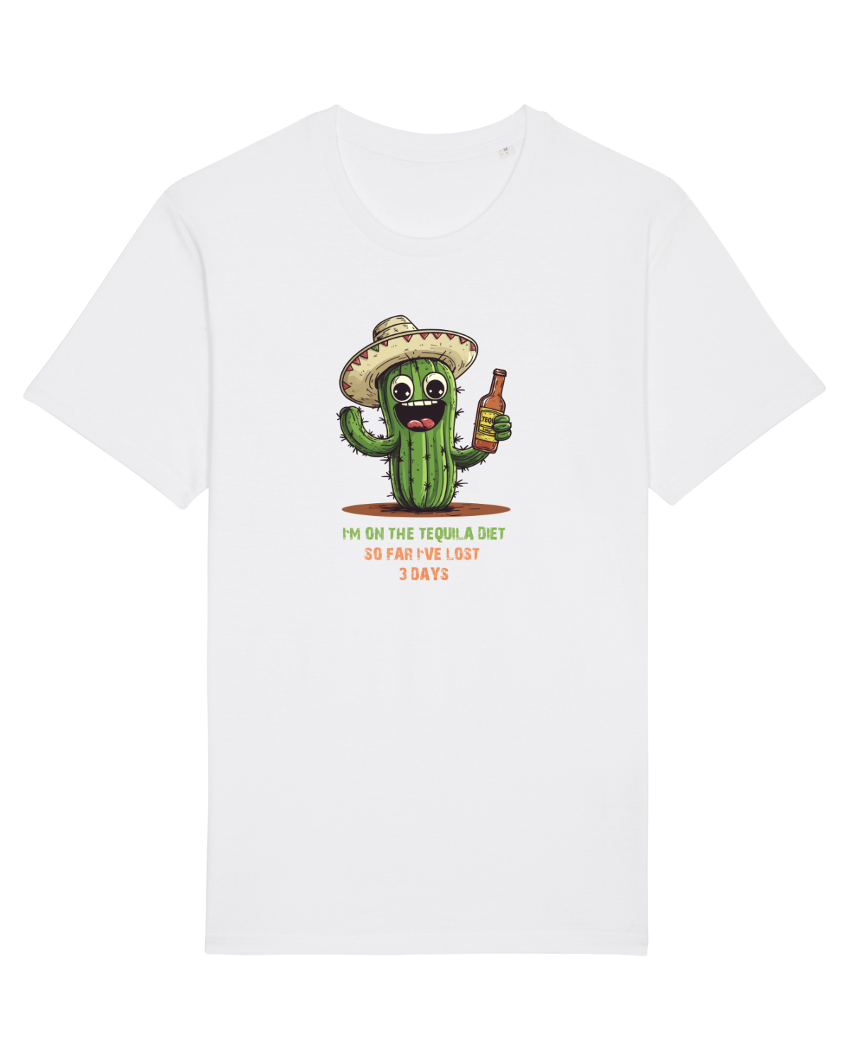 Tricou mânecă scurtă Unisex Rocker White
