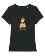 I`M TOO COOL FOR THIS SH*T - print 1 Tricou mânecă scurtă guler larg fitted Damă Expresser