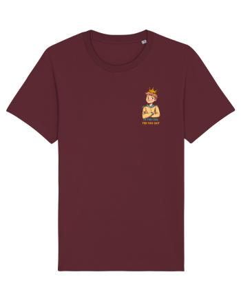 I`M TOO COOL FOR THIS SH*T - print 1 lateral Burgundy