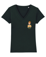I`M TOO COOL FOR THIS - print 1 lateral Tricou mânecă scurtă guler V Damă Evoker