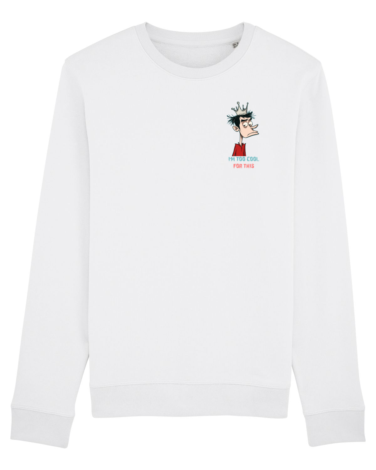 Bluză mânecă lungă Unisex Rise White