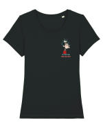 I`M TOO COOL FOR THIS SH*T - print 2 lateral Tricou mânecă scurtă guler larg fitted Damă Expresser
